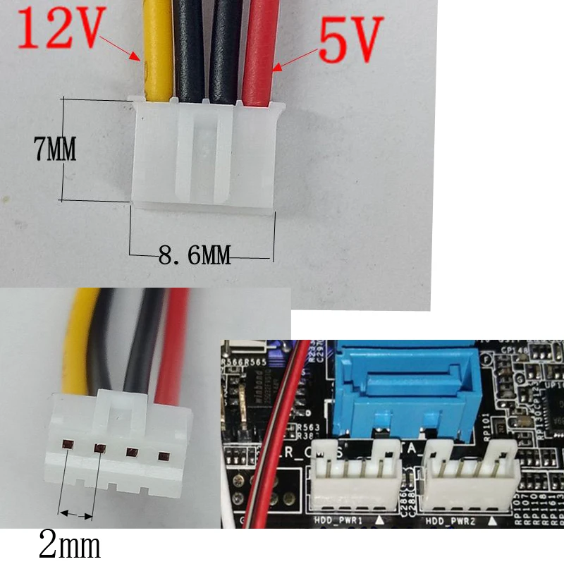 2-in-1 7Pin SATA DATA + 2.0mm 4Pin Power Combo 7+15 Pin 22P SATA Conjoint CD/DVD HD Hard Disk Cable 20cm