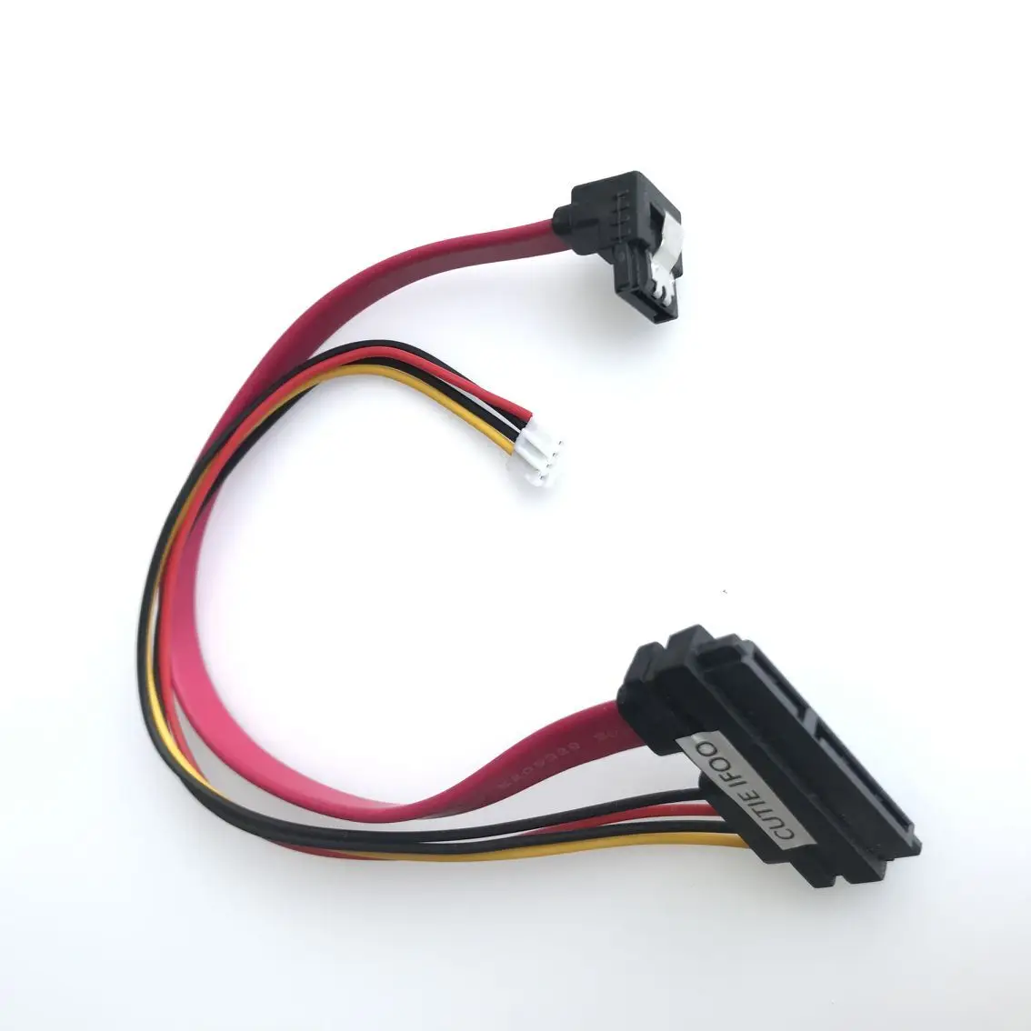 2-in-1 7Pin SATA DATA + 2.0mm 4Pin Power Combo 7+15 Pin 22P SATA Conjoint CD/DVD HD Hard Disk Cable 20cm