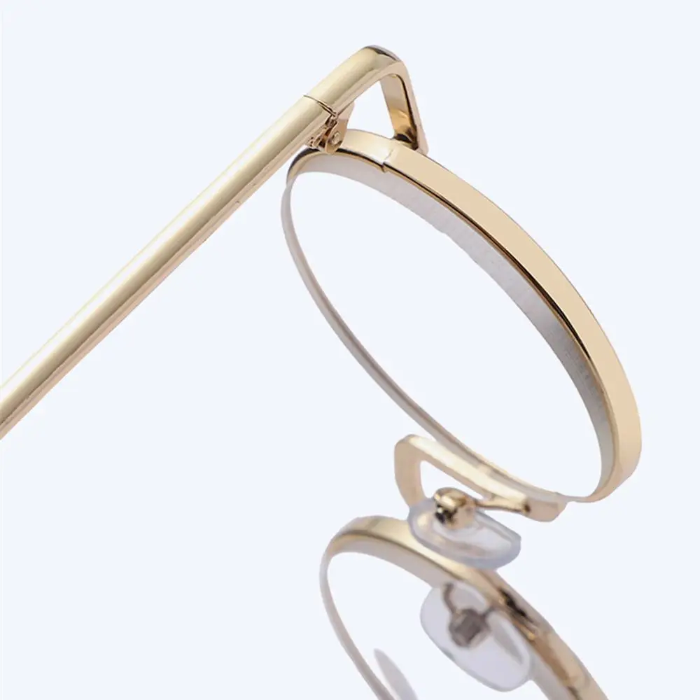Retro Metal Round Frame Reading Glasses Women Men Presbyopic Eyeglasses Anti Blue Light Eyewear Diopter +10~+40
