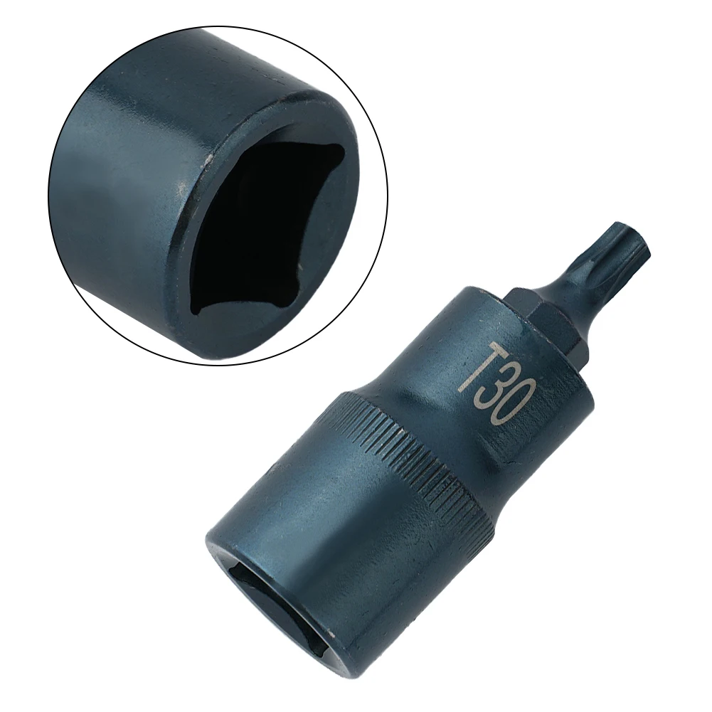 Torx Screwdriver Bit 1/2inch Socket Bits Adapter T30 T40 T45 T50 T55 T60 T70 Torx Socket Adapter Hand Tool For Ratchet Wrenches