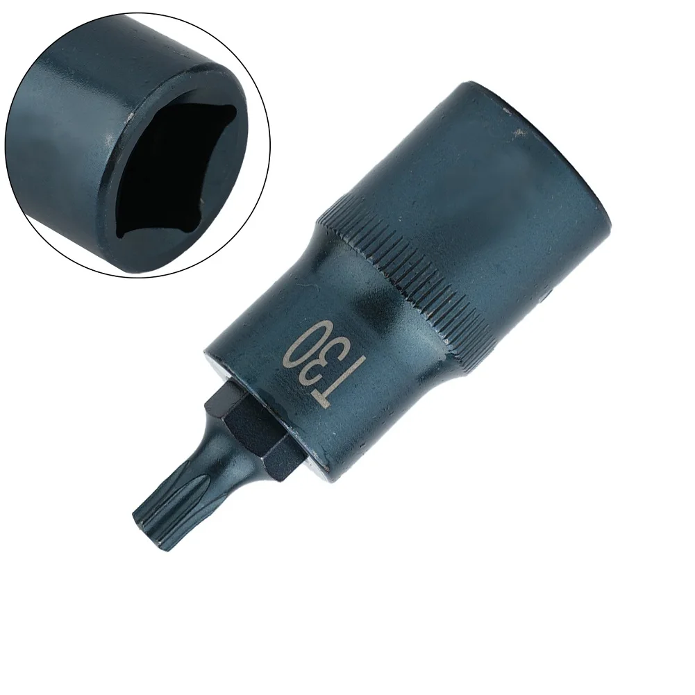 Torx Screwdriver Bit 1/2inch Socket Bits Adapter T30 T40 T45 T50 T55 T60 T70 Torx Socket Adapter Hand Tool For Ratchet Wrenches