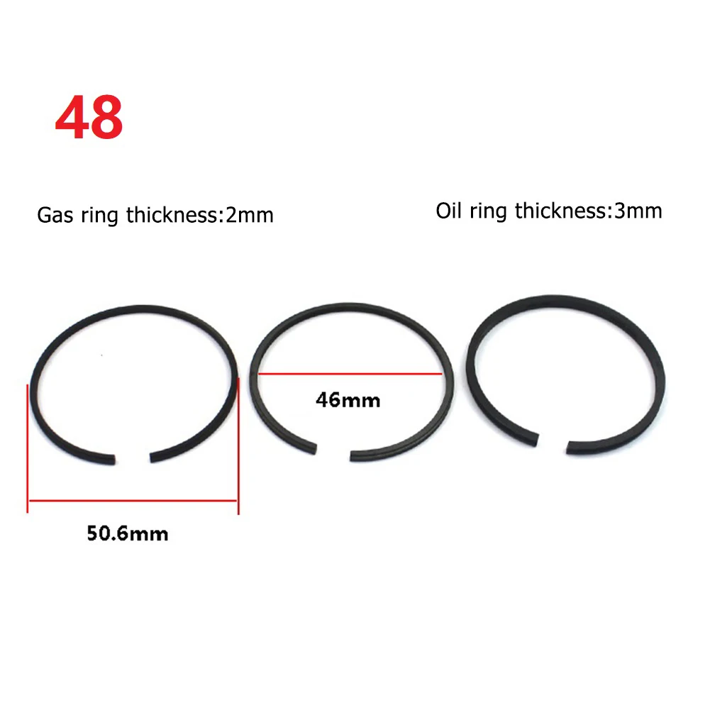 42/47/48/51/65mm Air Compressor Piston Piston Rings Parts Air Pump Accessories For Air Compressor Pneumatic Parts Replacement
