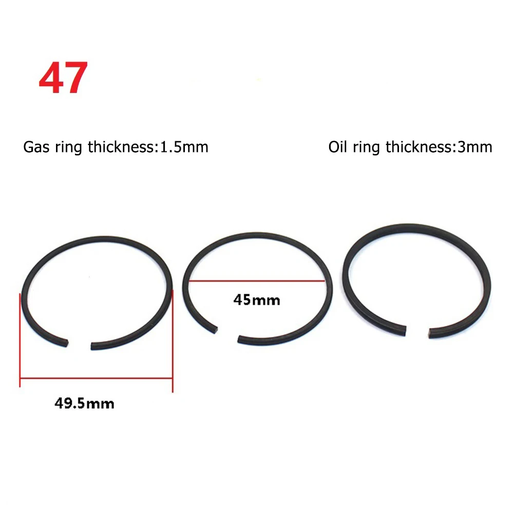 42/47/48/51/65mm Air Compressor Piston Piston Rings Parts Air Pump Accessories For Air Compressor Pneumatic Parts Replacement