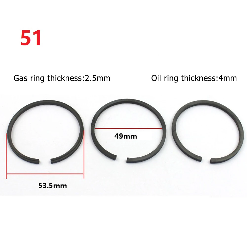 42/47/48/51/65mm Air Compressor Piston Piston Rings Parts Air Pump Accessories For Air Compressor Pneumatic Parts Replacement