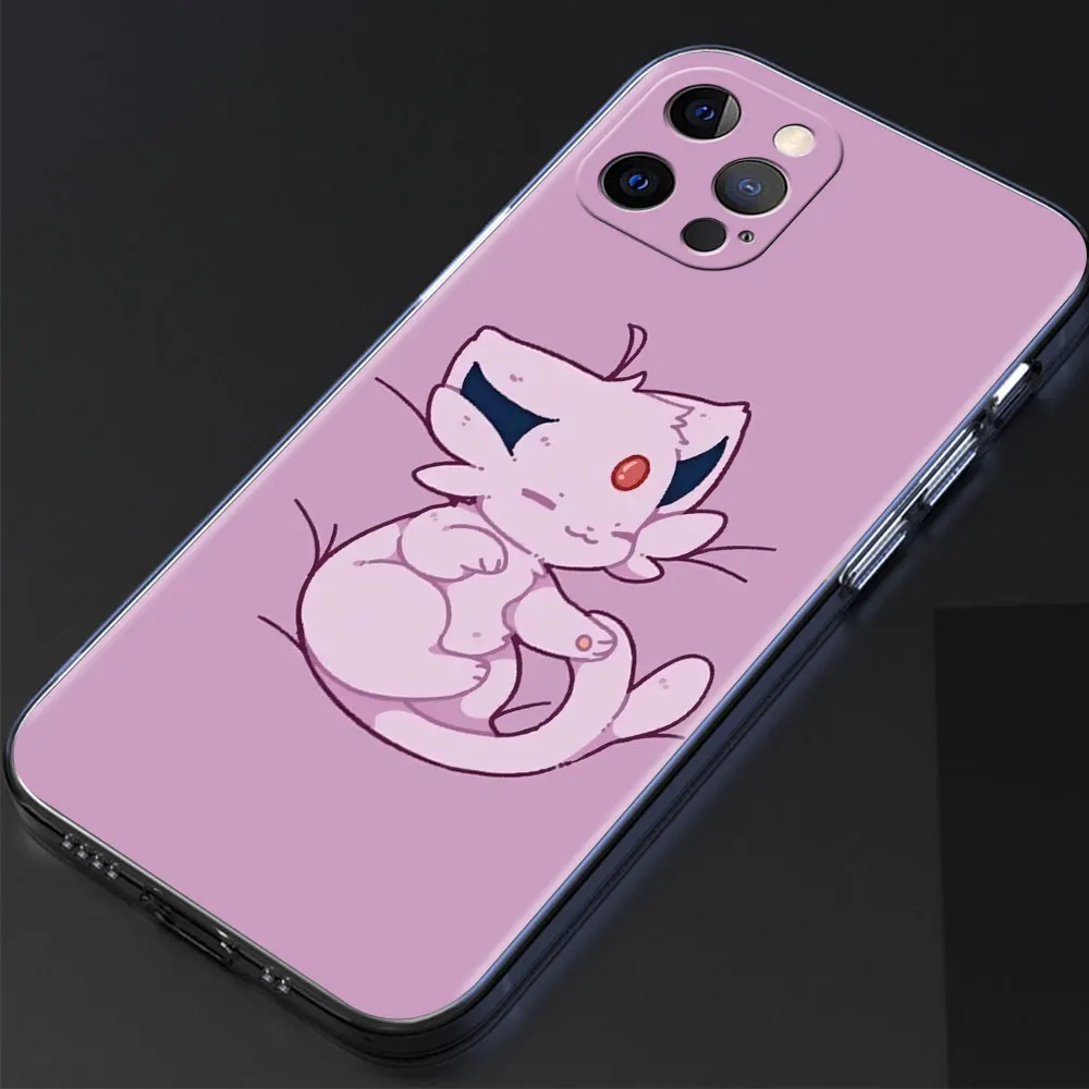 Clear Cover For Apple iPhone 13 11 14 Pro Max 12 Mini Soft Phone Case XR SE 2020 7 8 Plus X XS 6S Shell Pokemon Cute Eevee Lunda