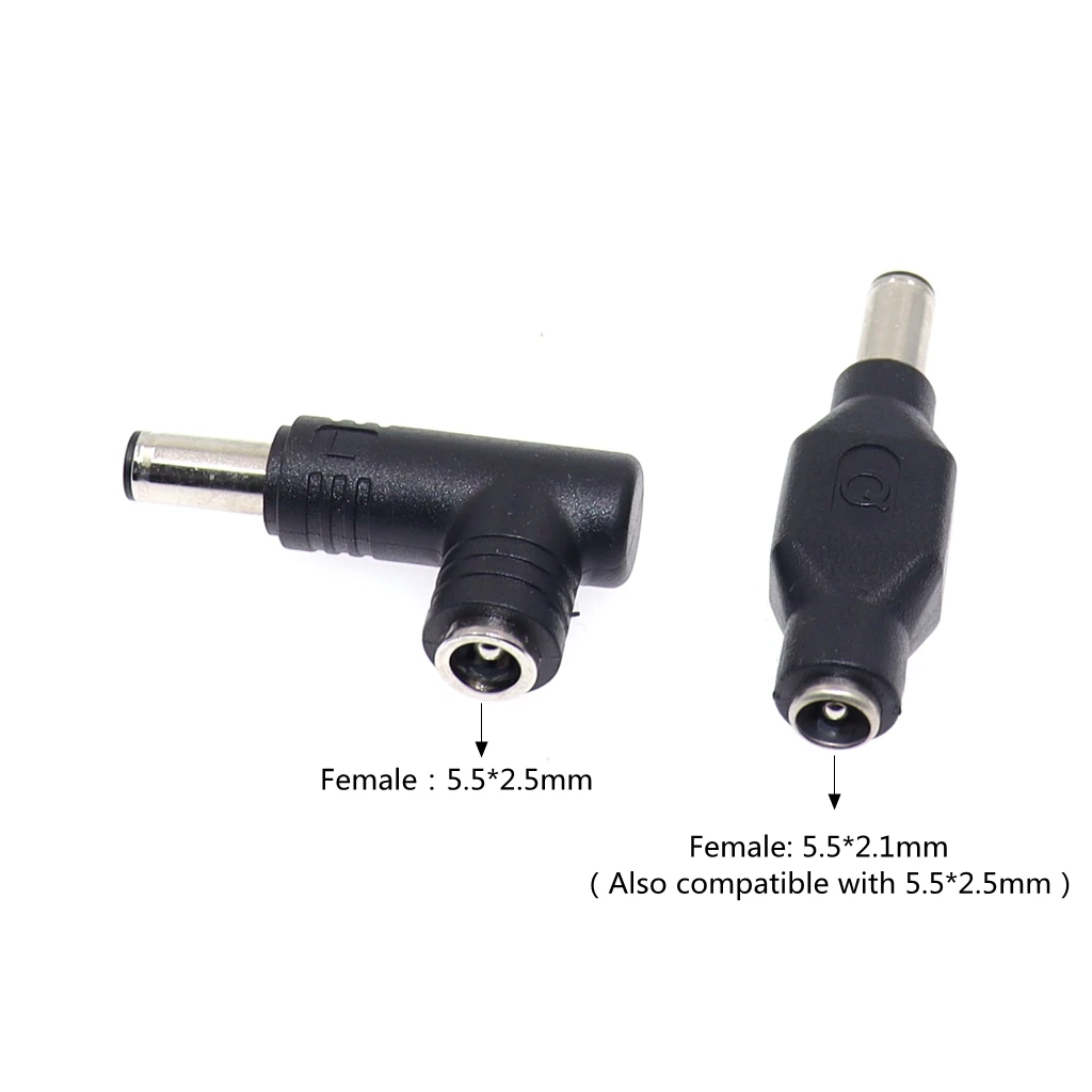 5.5x2.5mm to 6.0x3.7mm with Pin DC Power Supply Adapter Connector Laptop Charging Plug Converter for Asus TUF Gaming Notebook