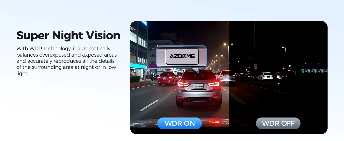 AZDOME M300S Dash Cam 4K+1080P Car Rear Camera Dash Cam 800MP Lens Built-in GPS WIFI Car DVR Voice Control Night Vision 후방카메