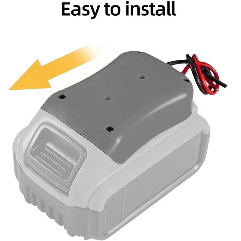 For Dewalt 18V/20V Max Battery Adapters Dock Power DIY Battery Converter Connector 12AWG Home Power Tools Parts Replacement