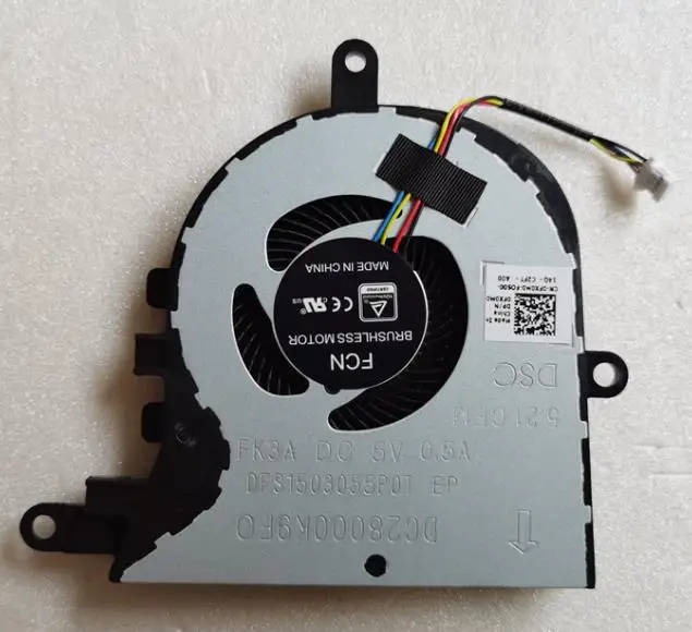 New CPU Cooling Fan for Dell Inspiron 17-3780 3793 5770 Vostro 3580 3590 3591 3593 Series 0FX0M0 DC28000K9D0 DFS1503055P0T FK3A