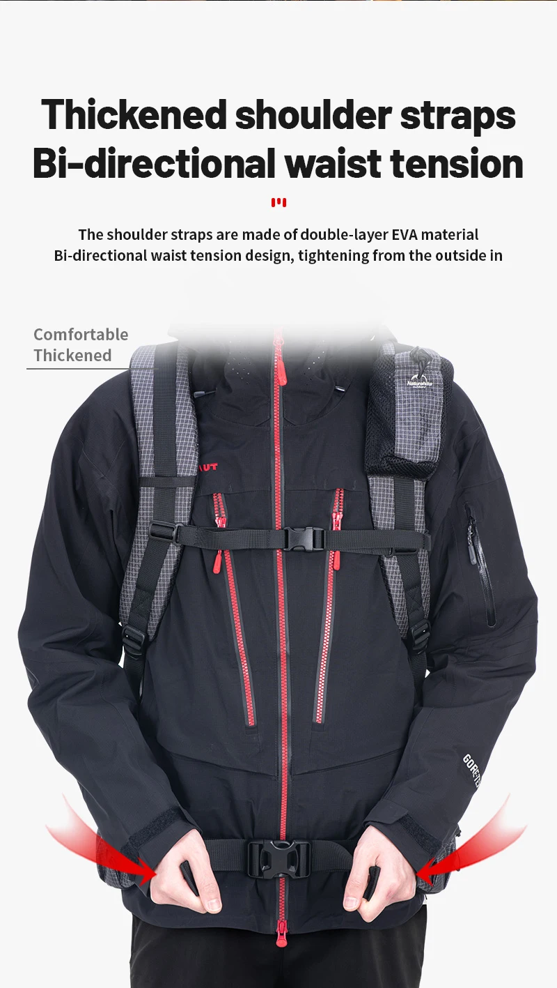 Naturehike Hiking Backpack Outdoor Sports Bag 60+5L Large Capacity Ergonomic Design Backpack Camping Travel Waterproof Bagpack