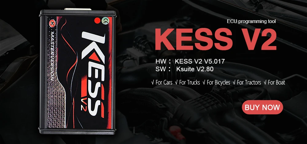 ECU Software Ksuite 2.80 Work With K E S S V2 V5.017 RSA Error Unlock Corrected for Car Truck Bike Tractors EU Online Version