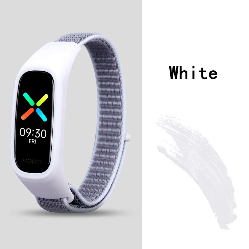 Nylon Strap for OPPO Band Replacement Bracelet Adjustable Sport Loop Watch Belt Wristband Breathable for OPPO Band Accessories