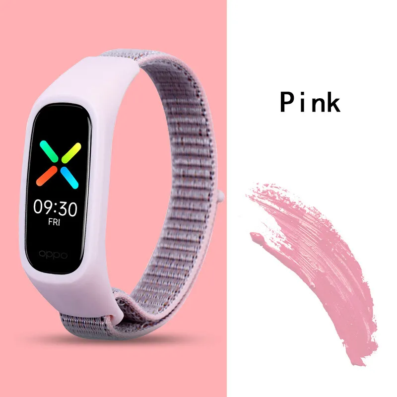 Nylon Strap for OPPO Band Replacement Bracelet Adjustable Sport Loop Watch Belt Wristband Breathable for OPPO Band Accessories