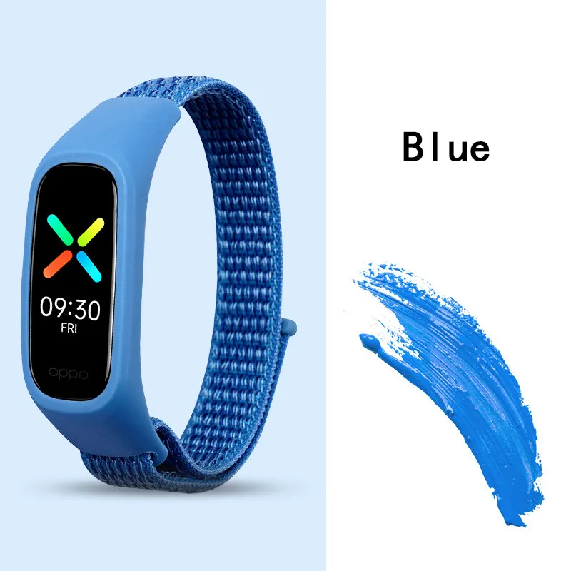 Nylon Strap for OPPO Band Replacement Bracelet Adjustable Sport Loop Watch Belt Wristband Breathable for OPPO Band Accessories