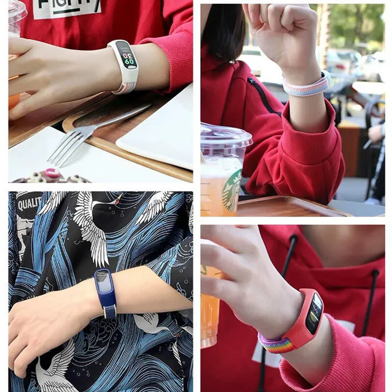 Nylon Strap for OPPO Band Replacement Bracelet Adjustable Sport Loop Watch Belt Wristband Breathable for OPPO Band Accessories