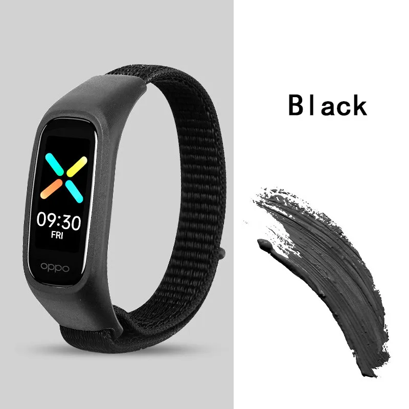 Nylon Strap for OPPO Band Replacement Bracelet Adjustable Sport Loop Watch Belt Wristband Breathable for OPPO Band Accessories