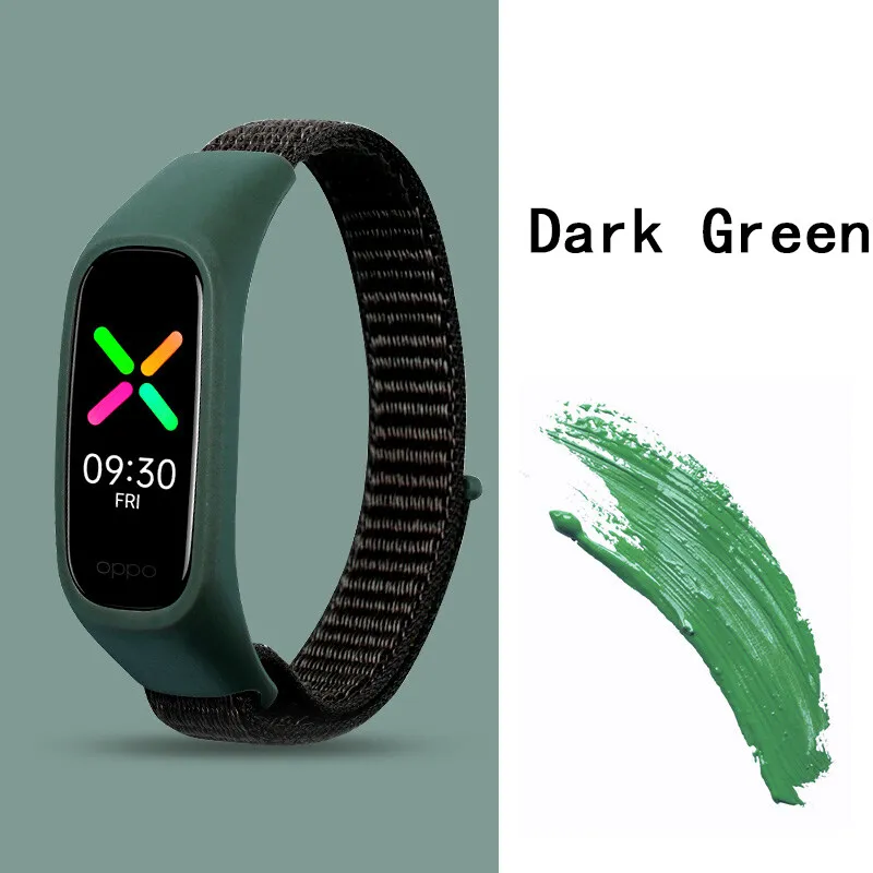 Nylon Strap for OPPO Band Replacement Bracelet Adjustable Sport Loop Watch Belt Wristband Breathable for OPPO Band Accessories