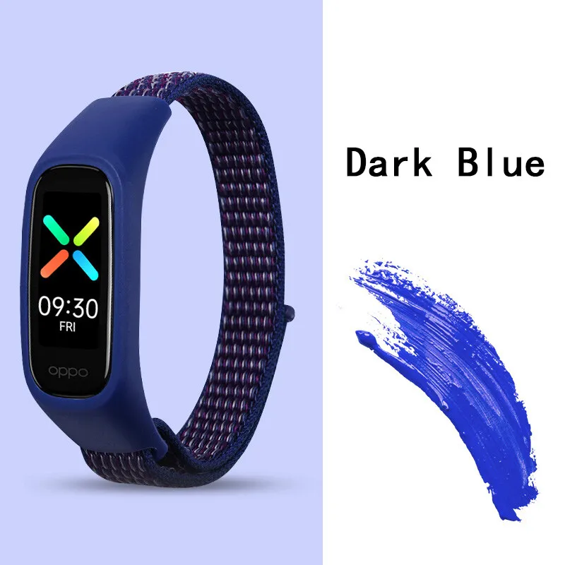 Nylon Strap for OPPO Band Replacement Bracelet Adjustable Sport Loop Watch Belt Wristband Breathable for OPPO Band Accessories