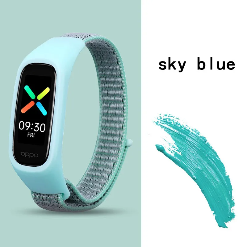 Nylon Strap for OPPO Band Replacement Bracelet Adjustable Sport Loop Watch Belt Wristband Breathable for OPPO Band Accessories