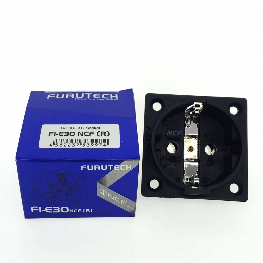 HiFi Schuko Furutech FI-E30 NCF Nano Socket Pure Copper Plated Rhodium EU Power Plug 8PCS