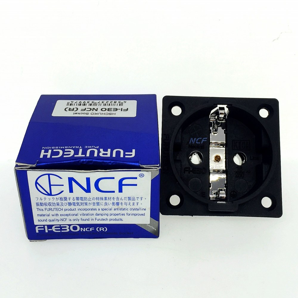 HiFi Schuko Furutech FI-E30 NCF Nano Socket Pure Copper Plated Rhodium EU Power Plug 8PCS