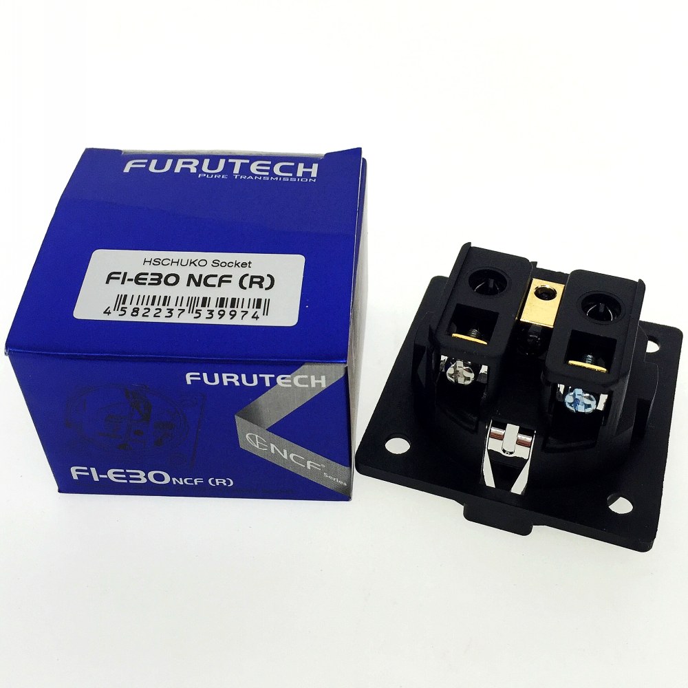 HiFi Schuko Furutech FI-E30 NCF Nano Socket Pure Copper Plated Rhodium EU Power Plug 8PCS