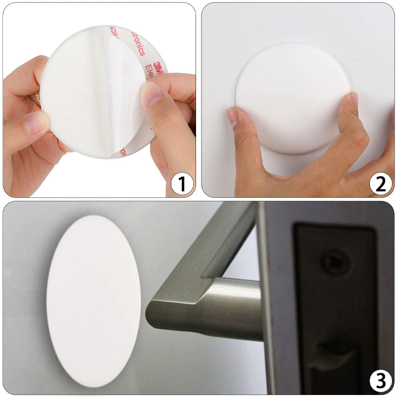1PCS Nordic Silicone Self Adhesive Door Wall Protectors Door Handle Bumpers Buffer Guard Stoppers Crash Pad
