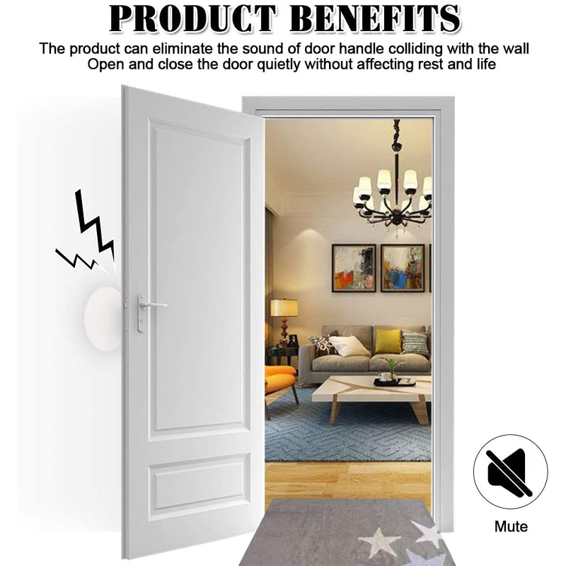 1PCS Nordic Silicone Self Adhesive Door Wall Protectors Door Handle Bumpers Buffer Guard Stoppers Crash Pad