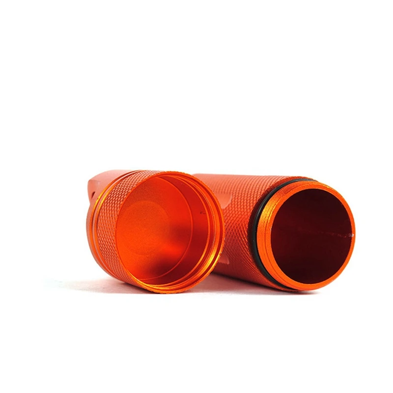 Outdoor EDC Container Case Waterproof Survival Container Capsule Aluminum Pill Bottle Match Battery Holder Case Survival Box