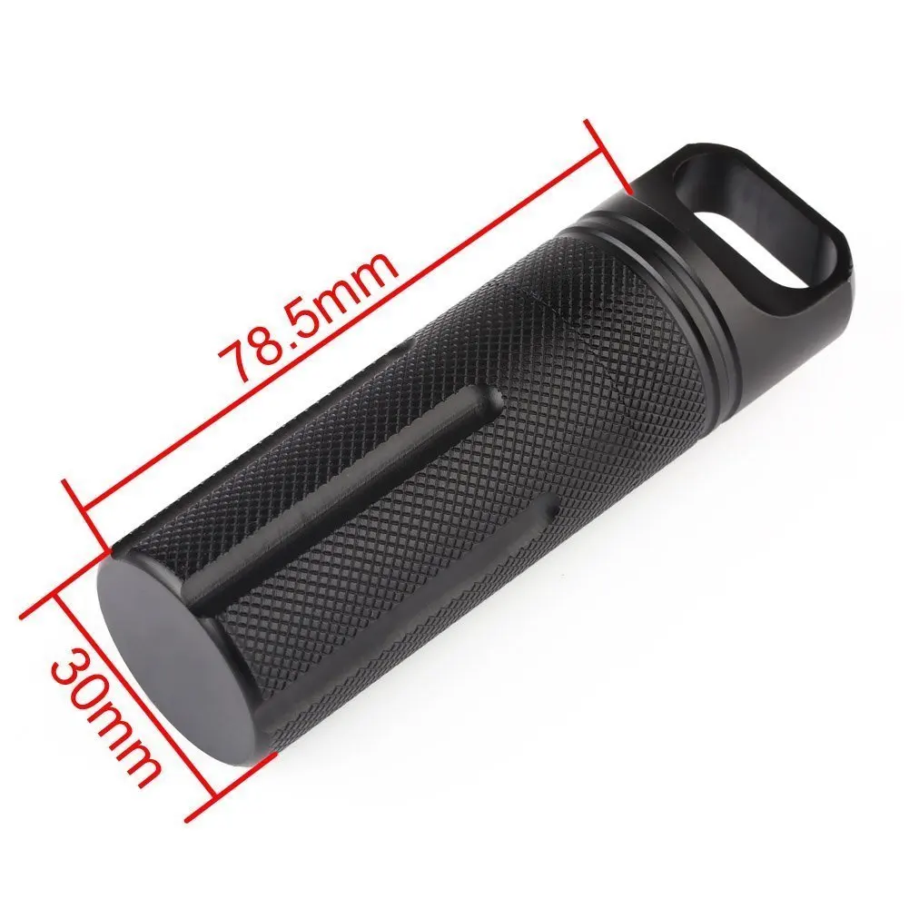 Outdoor EDC Container Case Waterproof Survival Container Capsule Aluminum Pill Bottle Match Battery Holder Case Survival Box