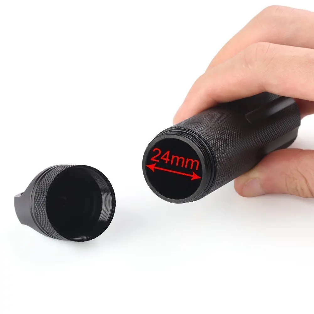 Outdoor EDC Container Case Waterproof Survival Container Capsule Aluminum Pill Bottle Match Battery Holder Case Survival Box