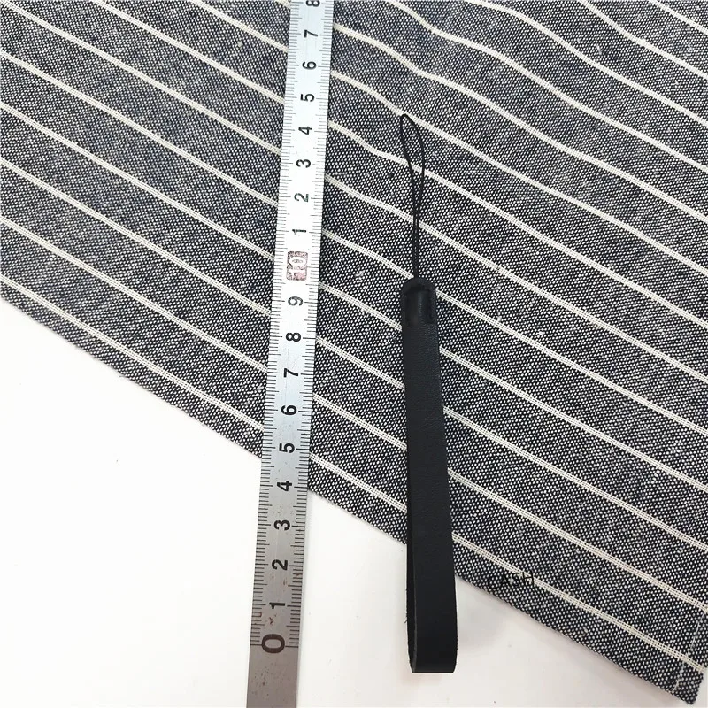 New Leather Lanyard Short Phone Strap Anti-lost Key Chain Smooth Surface Finger Rope For U Disk Bluetooth Small Speaker Sling