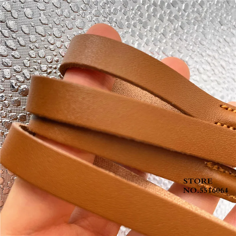 New Leather Lanyard Short Phone Strap Anti-lost Key Chain Smooth Surface Finger Rope For U Disk Bluetooth Small Speaker Sling