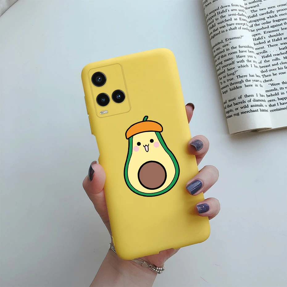 Cute Painted Phone Case For Vivo Y21 2021 Y21S Y 21 V2110 V2111 Matte TPU Case Back Cover For Vivo Y33S Y 33S V2109 Shell Funda