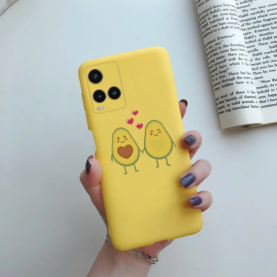 Cute Painted Phone Case For Vivo Y21 2021 Y21S Y 21 V2110 V2111 Matte TPU Case Back Cover For Vivo Y33S Y 33S V2109 Shell Funda