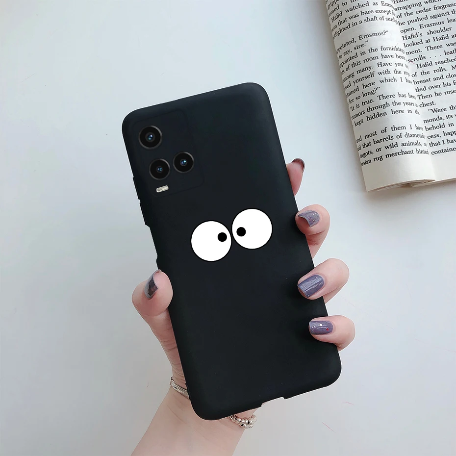 Cute Painted Phone Case For Vivo Y21 2021 Y21S Y 21 V2110 V2111 Matte TPU Case Back Cover For Vivo Y33S Y 33S V2109 Shell Funda