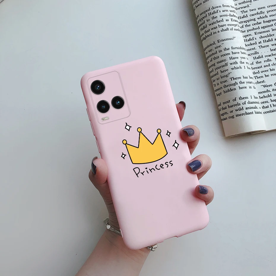 Cute Painted Phone Case For Vivo Y21 2021 Y21S Y 21 V2110 V2111 Matte TPU Case Back Cover For Vivo Y33S Y 33S V2109 Shell Funda