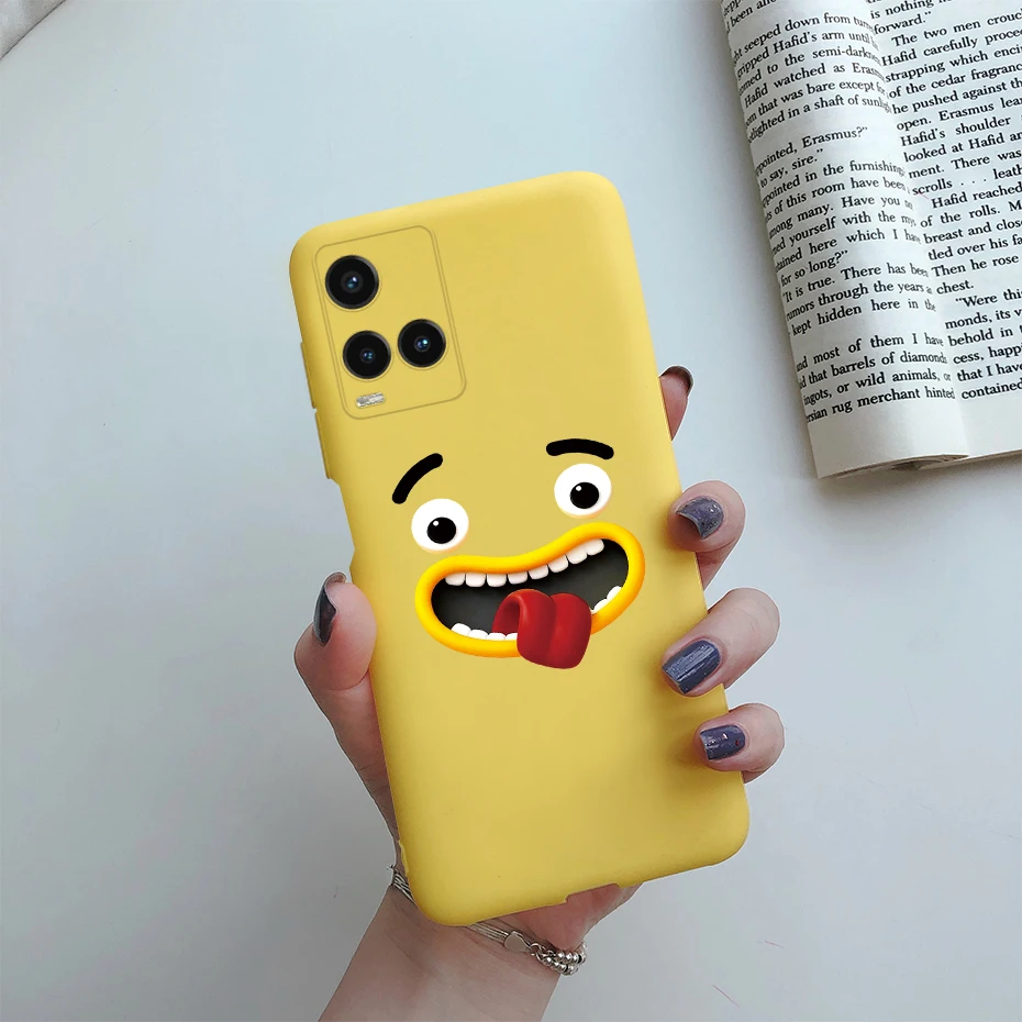 Cute Painted Phone Case For Vivo Y21 2021 Y21S Y 21 V2110 V2111 Matte TPU Case Back Cover For Vivo Y33S Y 33S V2109 Shell Funda