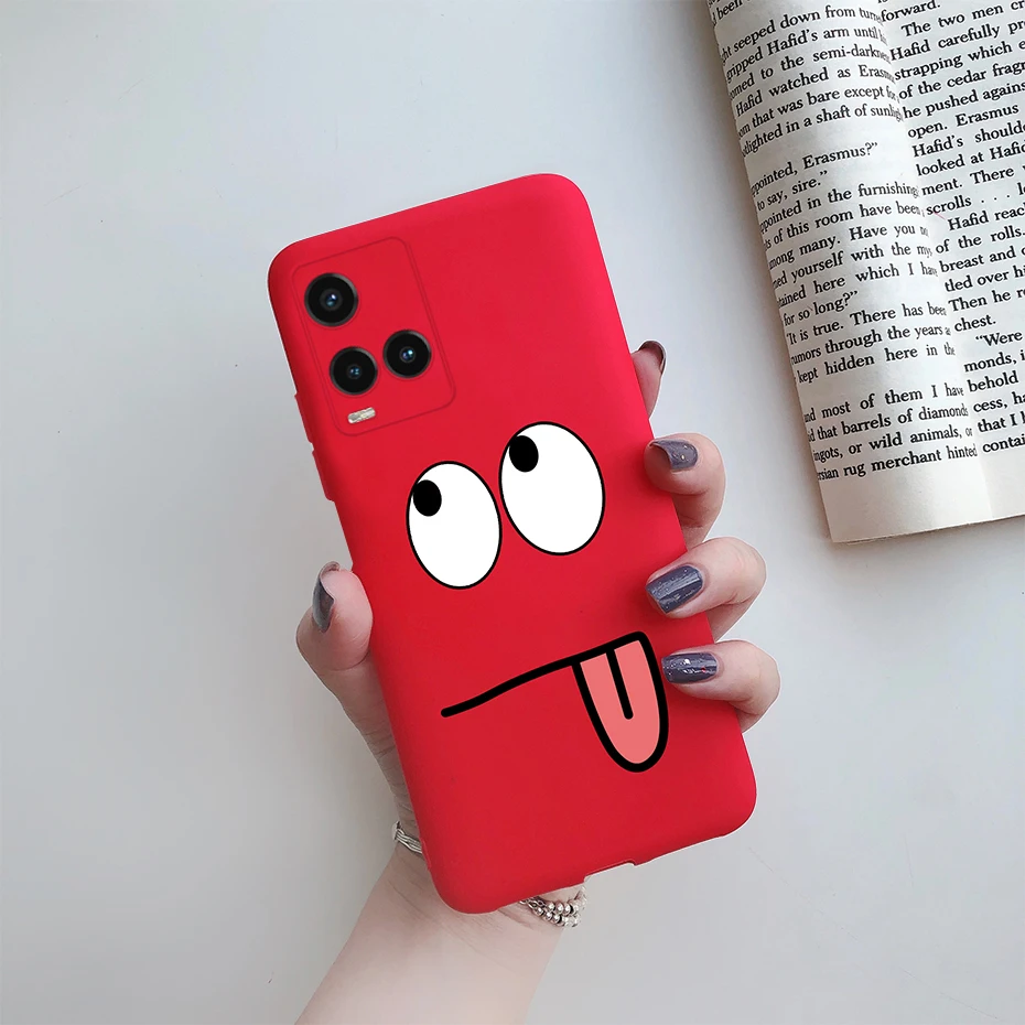 Cute Painted Phone Case For Vivo Y21 2021 Y21S Y 21 V2110 V2111 Matte TPU Case Back Cover For Vivo Y33S Y 33S V2109 Shell Funda