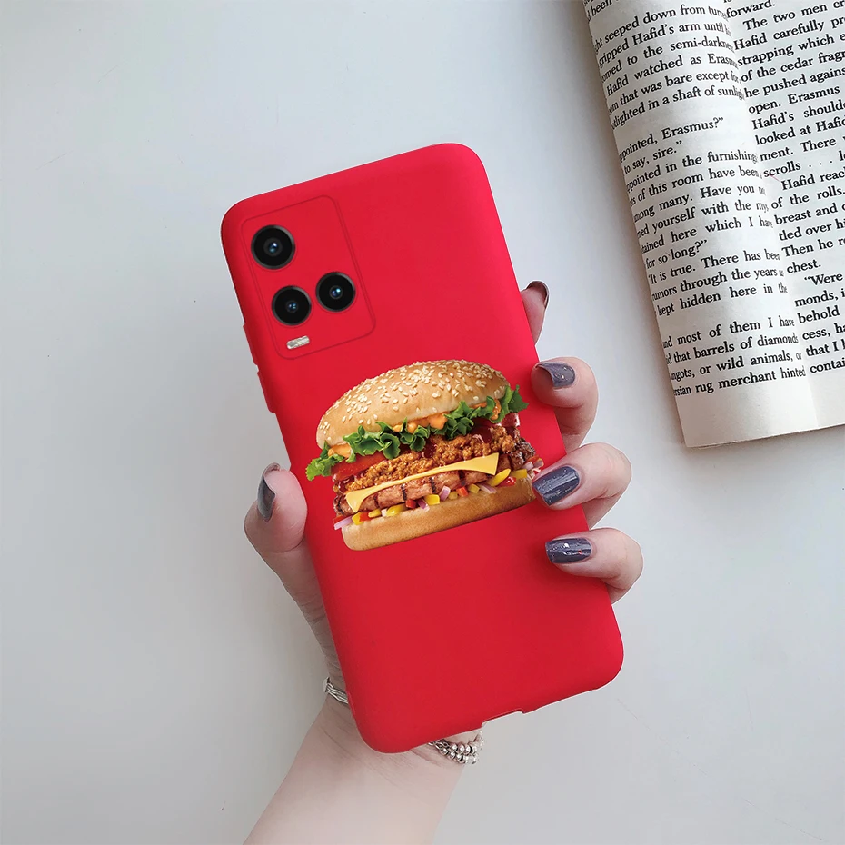 Cute Painted Phone Case For Vivo Y21 2021 Y21S Y 21 V2110 V2111 Matte TPU Case Back Cover For Vivo Y33S Y 33S V2109 Shell Funda