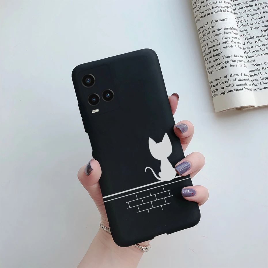 Cute Painted Phone Case For Vivo Y21 2021 Y21S Y 21 V2110 V2111 Matte TPU Case Back Cover For Vivo Y33S Y 33S V2109 Shell Funda