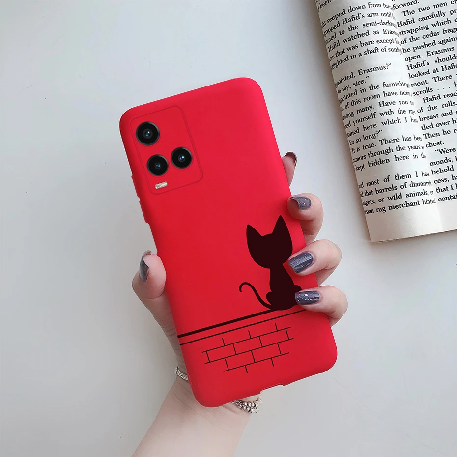 Cute Painted Phone Case For Vivo Y21 2021 Y21S Y 21 V2110 V2111 Matte TPU Case Back Cover For Vivo Y33S Y 33S V2109 Shell Funda