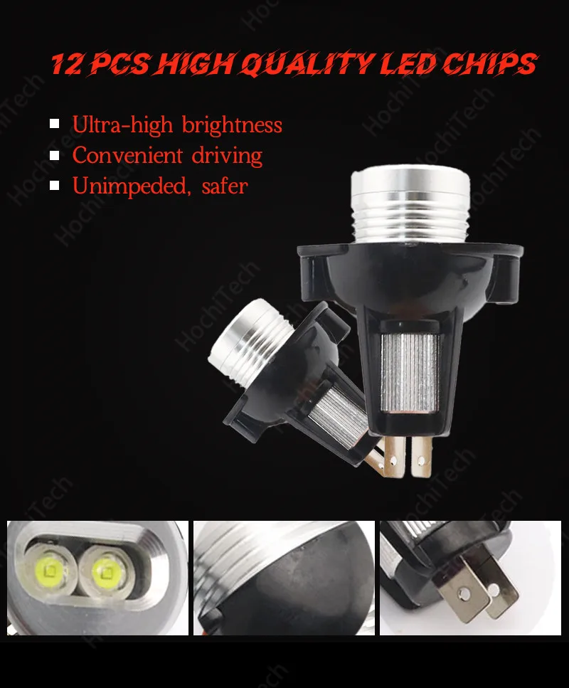 20W LED Angel Eye Daytime running lights Bulb Canbus Error free for BMW E90 E91 3 Series 320 325i 328i 335i 2004-2008