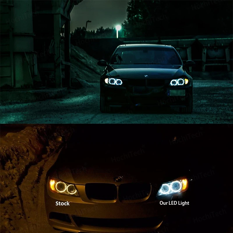 20W LED Angel Eye Daytime running lights Bulb Canbus Error free for BMW E90 E91 3 Series 320 325i 328i 335i 2004-2008