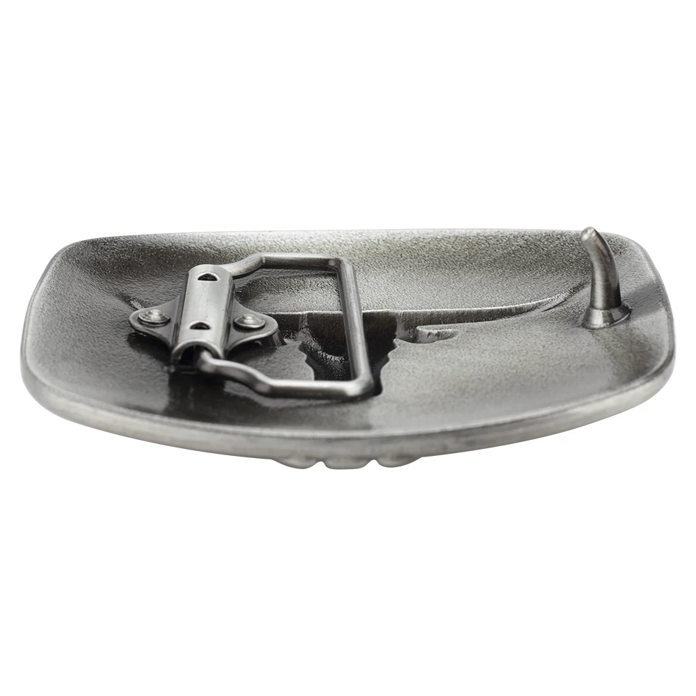 Fashion Men's Belt West Cowboy Genuine Leather Bull Head Buckle