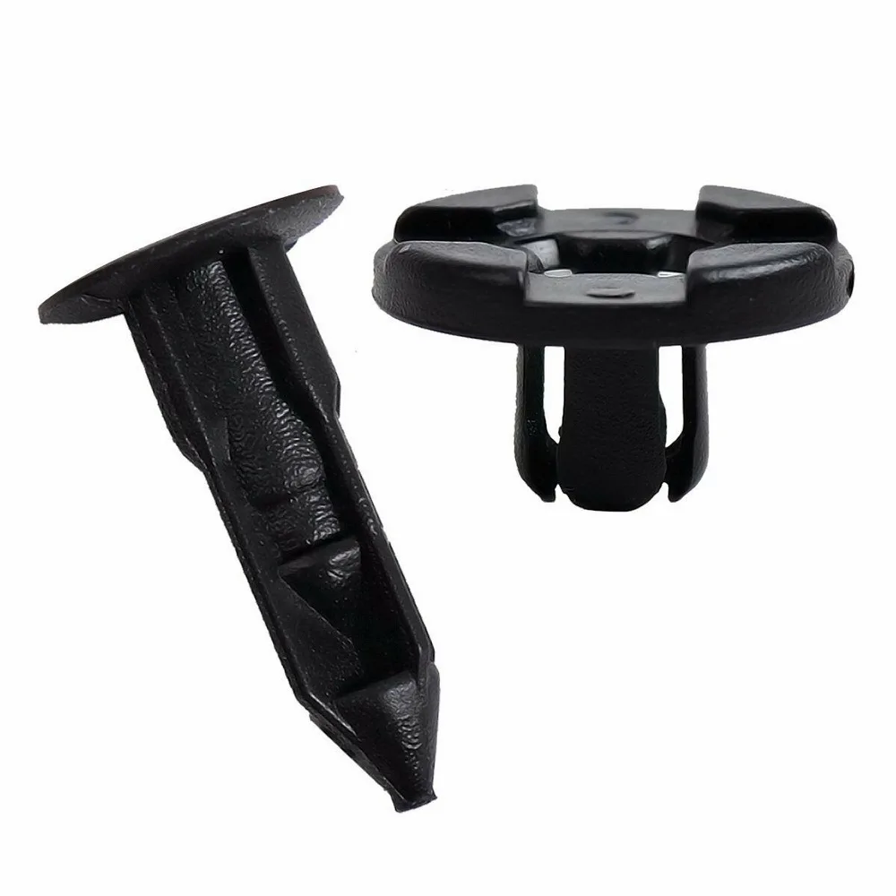50pcs 01553-09321 8mm Plastic Rivets Clips for Nissan NV Altima Maxima Murano Versa Sentra Infiniti Car Fender Bumper Retainer