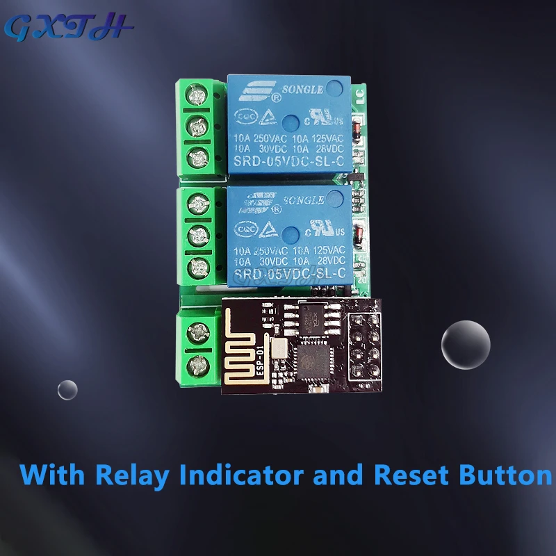 ESP8266 ESP-01/01S WIFI Relay Module DC5V 1 Single Channel Dual Channel For Smart Home APP Control