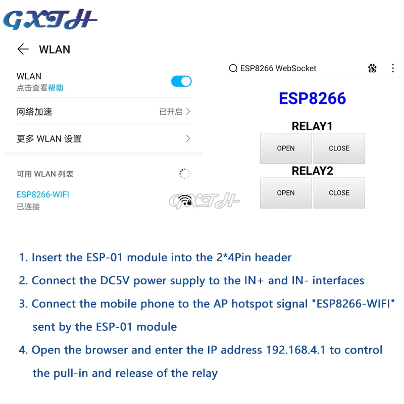 ESP8266 ESP-01/01S WIFI Relay Module DC5V 1 Single Channel Dual Channel For Smart Home APP Control