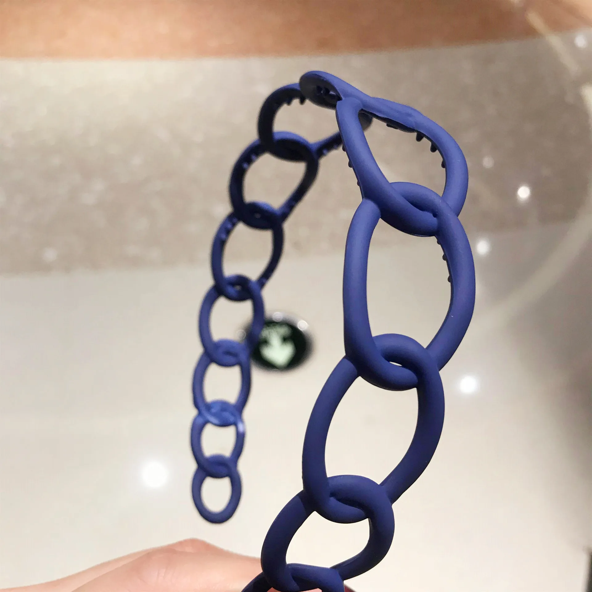 2024 New Fashion All-match Acrylic Sweet Circle Headband Hairbands for Women Girl Clamp Hair Accessorie Headwear Wholesale