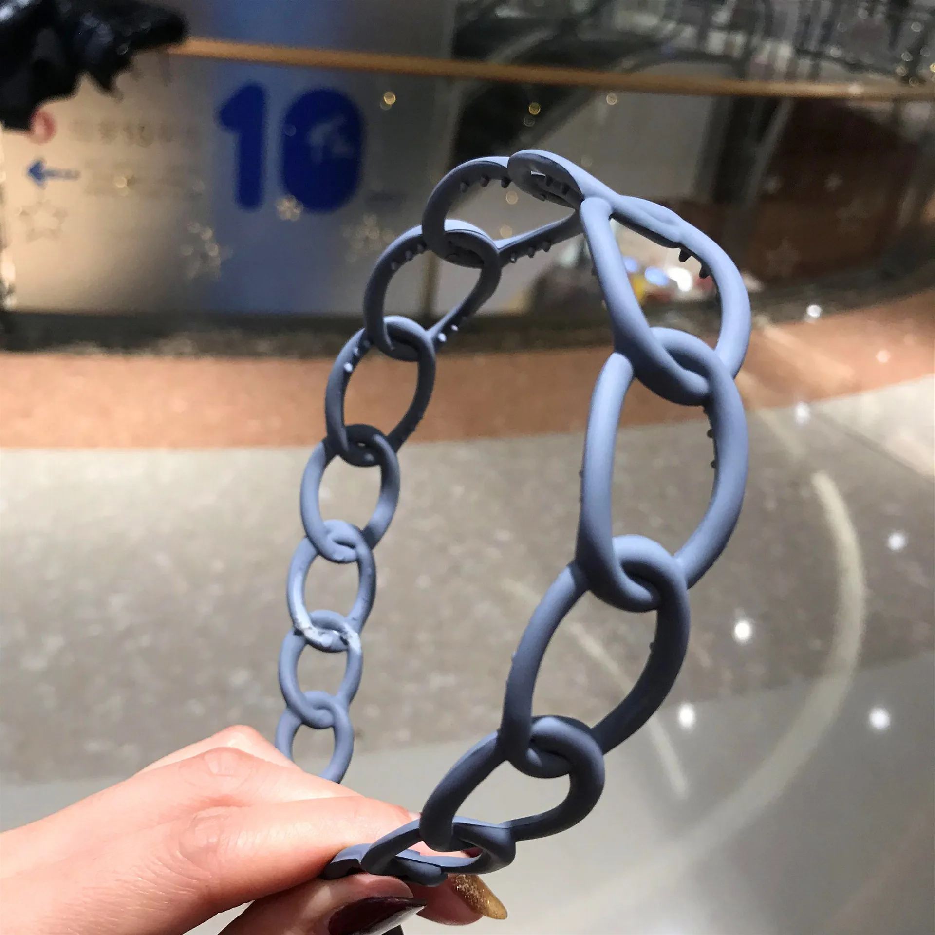 2024 New Fashion All-match Acrylic Sweet Circle Headband Hairbands for Women Girl Clamp Hair Accessorie Headwear Wholesale